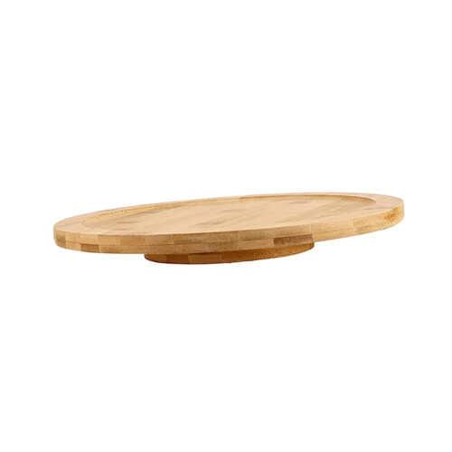 Roterende serveringsbakke i træ, 20 cm