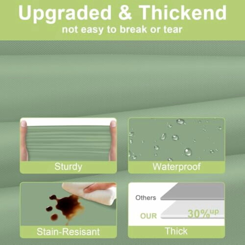 Hellrosa Einwegtischdecken, 6er-Pack, 54 x 108 Zoll 2