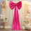 Oversized Hanging Bow Decor – Purple Nylon Spandex, 4