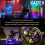 Éclairage LED pour rayons de roue de vélo (1 roue), bleu 4