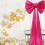 Oversized Hanging Bow Decor – Purple Nylon Spandex, 5