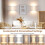 2-Pack LED Wall Sconces with Linen Shade and Remote 2