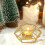 Hexagonal Iron Candle Holder Modern Geometric 1 Piece 4