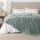 Couverture en flanelle rayée 84 x 90 pouces 2
