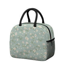 Boîte à lunch isotherme à motif floral pour femme – Étanche, idéale pour le travail, la plage, les voyages, les pique-niques et le camping