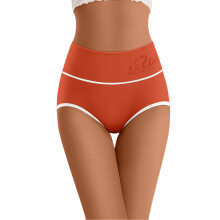 lulshou Damesondergoed Hoge Taille Slipjes Billenliftend Sexy Ademend Zacht Ondergoed, Bruin, M