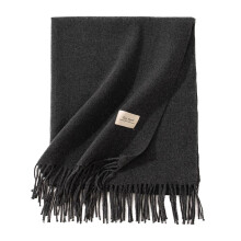 Xale feminino quente de inverno, cachecol pashmina moderno com franjas grossas, leve e aconchegante para a primavera, tamanho único, cinza escuro.