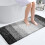 Tapete de corredor para banheiro em microfibra preta, 119 x 51 cm (47 x 20 polegadas) 1