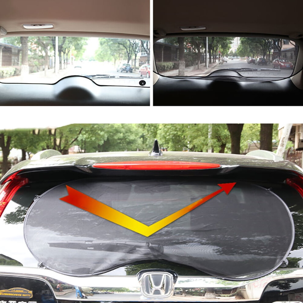 Opvise Car Rear Window Sun Visor Shade Cover Shield Sunshade Uv Mesh Auto Protector Black 9313598892003