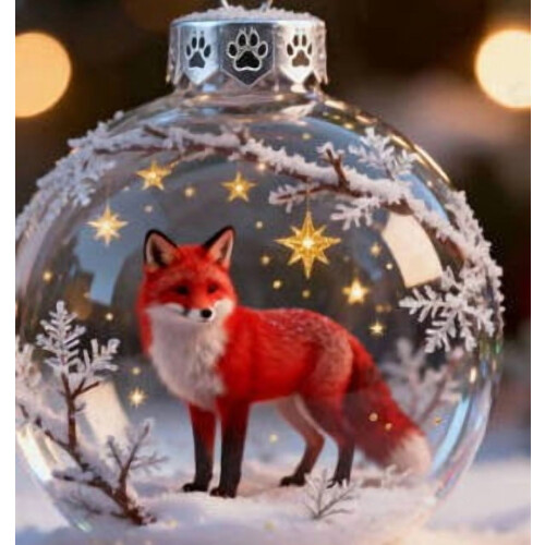 Wildlife Crystal Ornament Set – 5pcs Glass Tree Decor 1