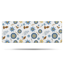 Tapis de bain en microfibre à motif floral antidérapant 43 x 119 cm