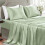 Ensemble de draps en satin – 4 pièces, polyester doux et soyeux 1