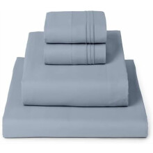 Queen-Bettwäsche-Set, 4-teilig, Iconic Collection – Hotel-Luxus, extra weich und kühlend, knitter-, farb- und fleckenbeständig (Blaue Hortensie)