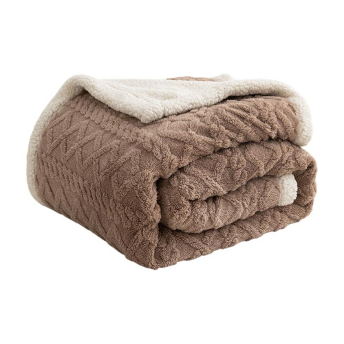 Manta de lã dupla e fleece 59x39 polegadas 1