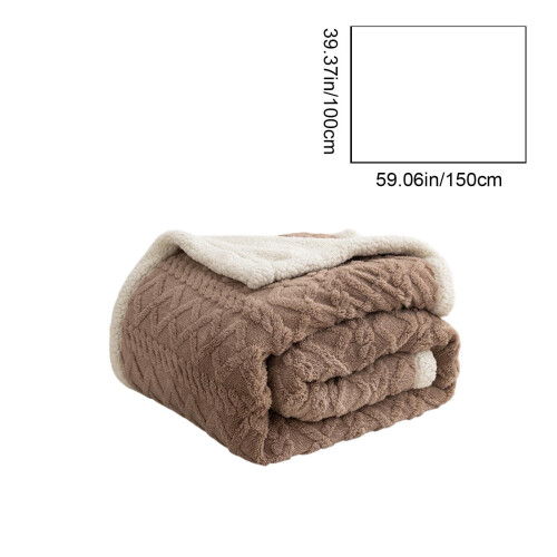 Manta de lã dupla e fleece 59x39 polegadas 2