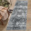 Πλενόμενο χαλί Boho με λουλούδια 2' x 6' 2