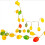 Yellow Chick LED String Lights 59 in 10-Lamp Battery 2