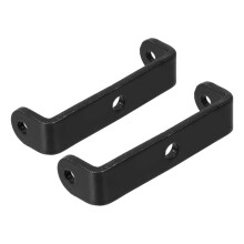 FRCOLOR2 stuks zware U-vormige stalen plankdragers met middengat, geschikt voor industriële en garagestellingen