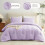 Lavender Queen Comforter Set Light Purple 3-Piece Boho 2