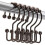 Doppelte Duschvorhangringe mit Rollen, 7,6 cm, 12er-Pack 1