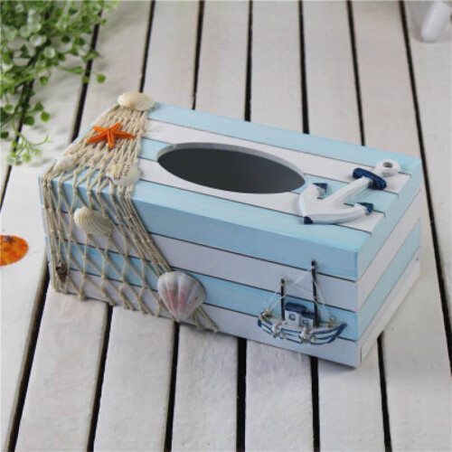 1 juego de caja de almacenamiento para el hogar, rectangular de madera con 2