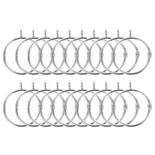 Lot de 20 accessoires pour rideaux et tringles à rideaux, anneaux de suspension pour rideau de douche.