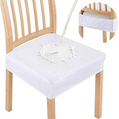 Ensemble de 6 housses de chaises de salle à manger imperméables
