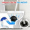 Brosse et ventouse WC, blanc perle, lot de 2 3