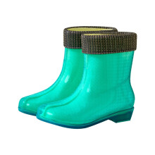 Damen-Regenstiefel, knöchelhoch, wasserdicht, nicht für den Alltag geeignet, kurze Regenstiefel mit weitem Schaft, ideal für Gartenarbeit,