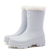 Damen-Regenstiefel, knöchelhoch, wasserdicht, nicht für den Alltag geeignet, kurze Regenstiefel mit weitem Schaft, ideal für Gartenarbeit,