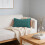 Green Cotton Quilted Pillowcase with Elastic Edge, Standard 4