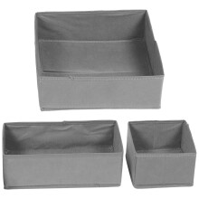 Organizator de depozitare șosete, material nețesut, pachet de 3, 5,5x5,5x4in
