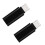 LEDMOMO2 stk. vendbar type C til 3,5 mm jack-hovedtelefonadapterkabel, sort 1