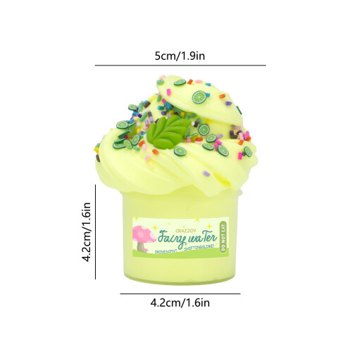 Σετ λάσπης βουτύρου Furry Cloud 70ml, ελαστικό, αντικολλητικό παιχνίδι αισθήσεων με 1
