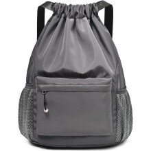 Drawstring Backpack for Women, Waterproof Drawstring Gym Bag for Men, Small Cinch Sack for Basketball, Pull String Sport Bag for Soccer