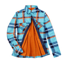 Camisas abotonadas para mujer, tallas grandes, blusas casuales de manga larga, chaqueta a cuadros forrada de polar, blusa de franela a cuadros suave