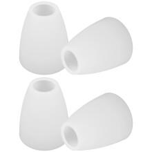 Abat-jour vintage rond Ă trou central en plastique blanc pour projets de bricolage