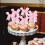 20 τεμάχια διακοσμητικά για cupcakes, φιόγκοι, ροζ πολυεστέρα για γιορτές 1