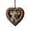 Hjerteformet koala julepynt i akryl, 1 stk. 2