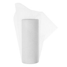 LUOEM 1 Roll Gauze Banquet Wedding DIY Tulle Craft Tutu Decoration (White)