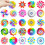 12 τεμάχια Fidget Spinners, διαφανή παιχνίδια αισθητήρων με ζωηρό σχεδιασμό, ομαλά μακριά 2