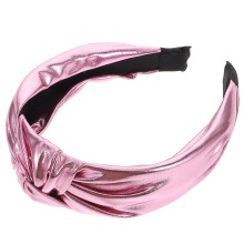 Trendiges, pinkfarbenes Knoten-Haarband für Damen – bequemes Modeaccessoire aus weichem Stoff