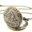 Ρολόι τσέπης ruhuadgb2Pcs, Unisex κάσα Vintage ορείχαλκο με αλυσίδα και μοτίβο τρένου, ρολόι 1