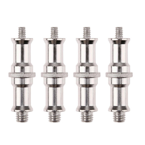 Adapter for studiolysstativ, 1/4 til 3/8 hanngjenger, 4 stk.