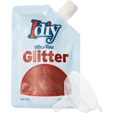 Scarlet Red Ultra Fine Glitter (100g) helposti kaadettavalla pussilla ja suppilolla – Extra Fine, Tee-se-itse-askartelu, Hartsi, Koulu, Sisustus,