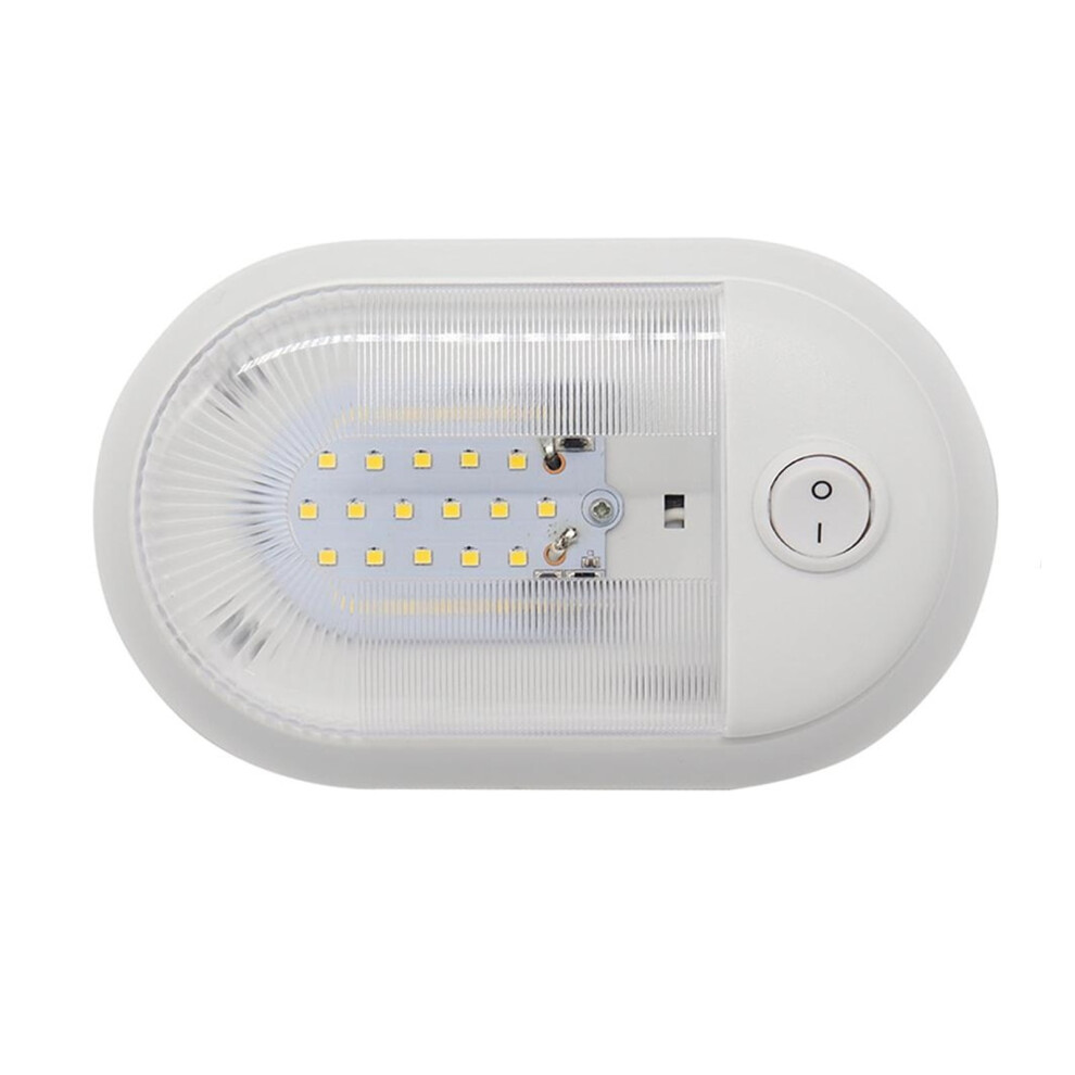 12V 24/48 Led Dome Ceiling Lamp With Switch Caravan Accessories For Rv Marine Boat Yacht Camping Car Motorhome Trailer,Easy To Install Light 9448990354412