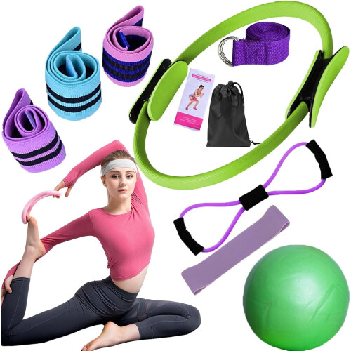 Κιτ Pilates για Γυναίκες, Κιτ Pilates για το Σπίτι, Κιτ Pilates για το Σπίτι με Μπάλα Γιόγκα