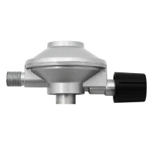 Adjustable Camping Gas Regulator 30mbar G1/4 Left Thread for Small Butane Bottle 7/16 Inlet