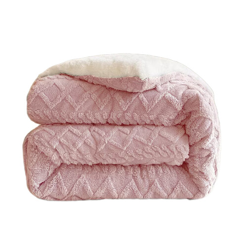 Lambskin throw blanket soft double-layer 150x200cm 1