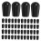 100 Pcs Rack Tip Protector End Caps Clamps for Woodworking Corner Black 5